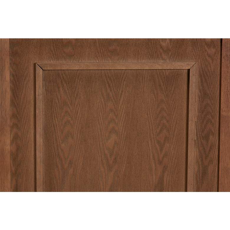 Image 4 Giordano 78" Wide Ash Walnut Wood King Headboard more views