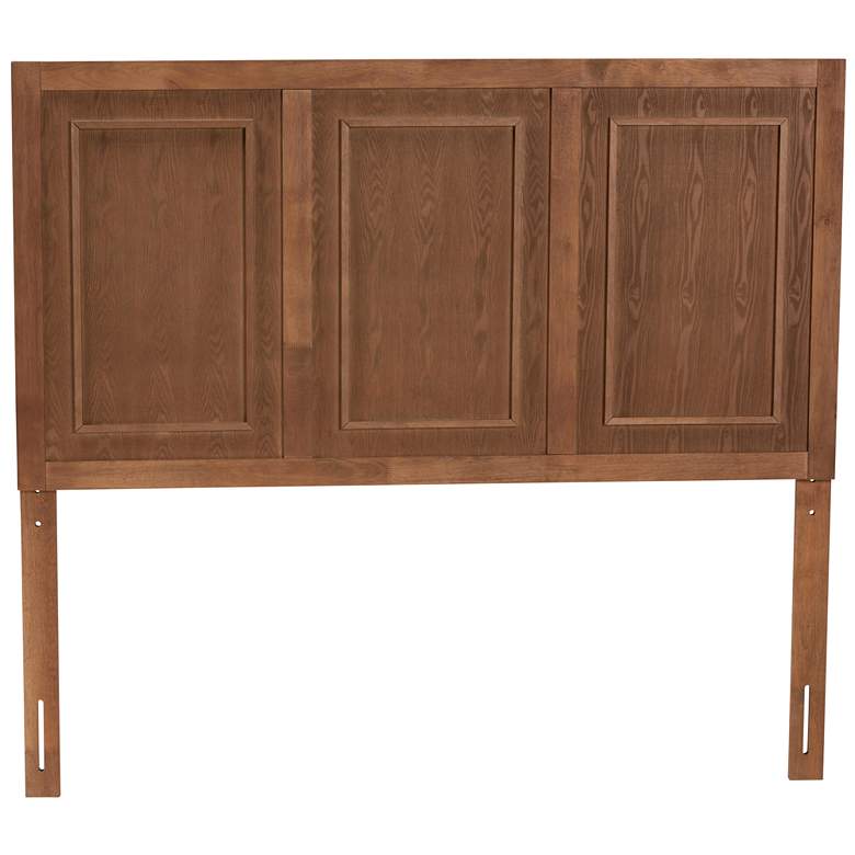 Image 5 Giordano 78" Wide Ash Walnut Wood King Headboard more views