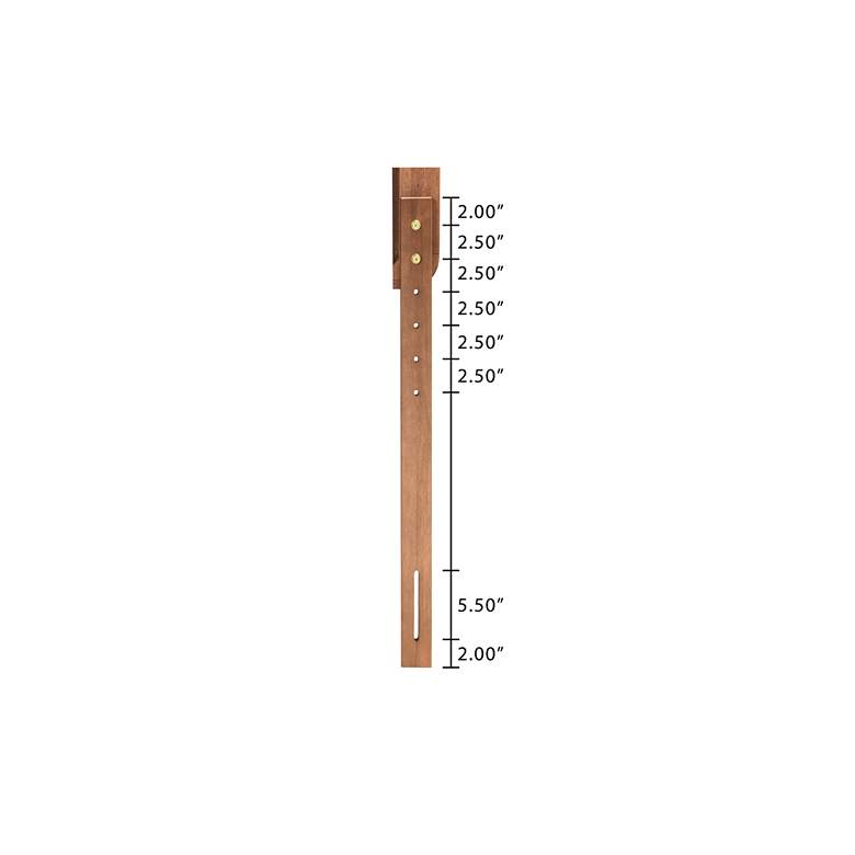 Image 7 Giordano 78" Wide Ash Walnut Wood King Headboard more views