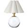 Giorgio 13" High Crystal Accent Table Lamp with White Shade