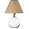 Giorgio Crystal Mini Lamp (Natural Brass with Rattan Shade)