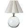 Giorgio Crystal Mini Lamp (Polished Nickel with White Shade)