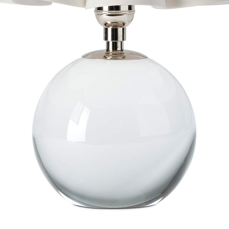 Image 3 Giorgio Crystal Mini Lamp (Polished Nickel with White Shade) more views