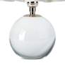 3_Giorgio Crystal Mini Lamp (Polished Nickel with White Shade) more views