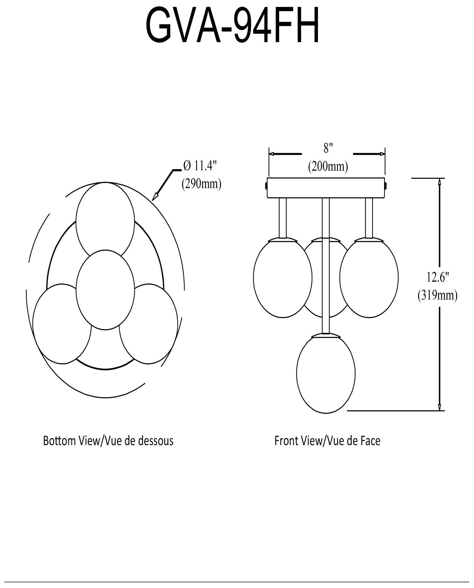 Image 3 Giovanna 16.5" Wide 4-Light Matte Black Flush Mount w/ Alabaster Shade more views