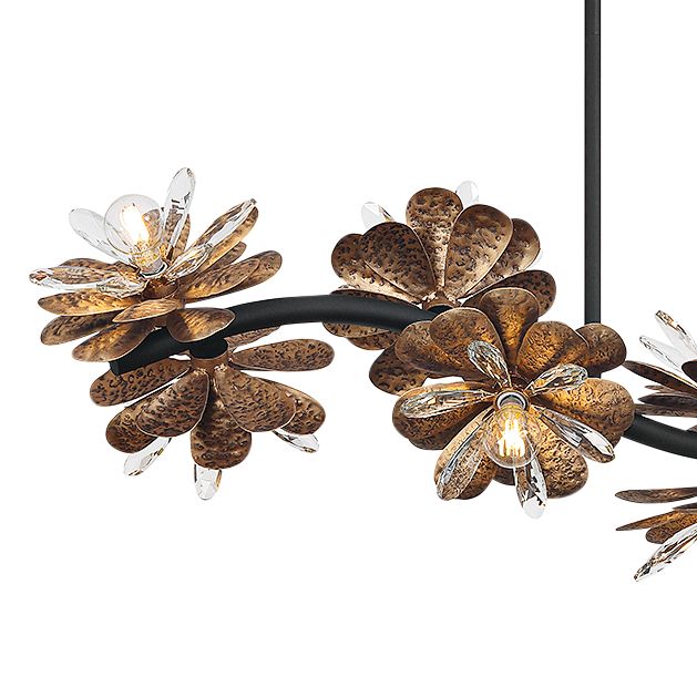 Image 3 Giselle 10-Light Linear Chandelier in Delphine more views