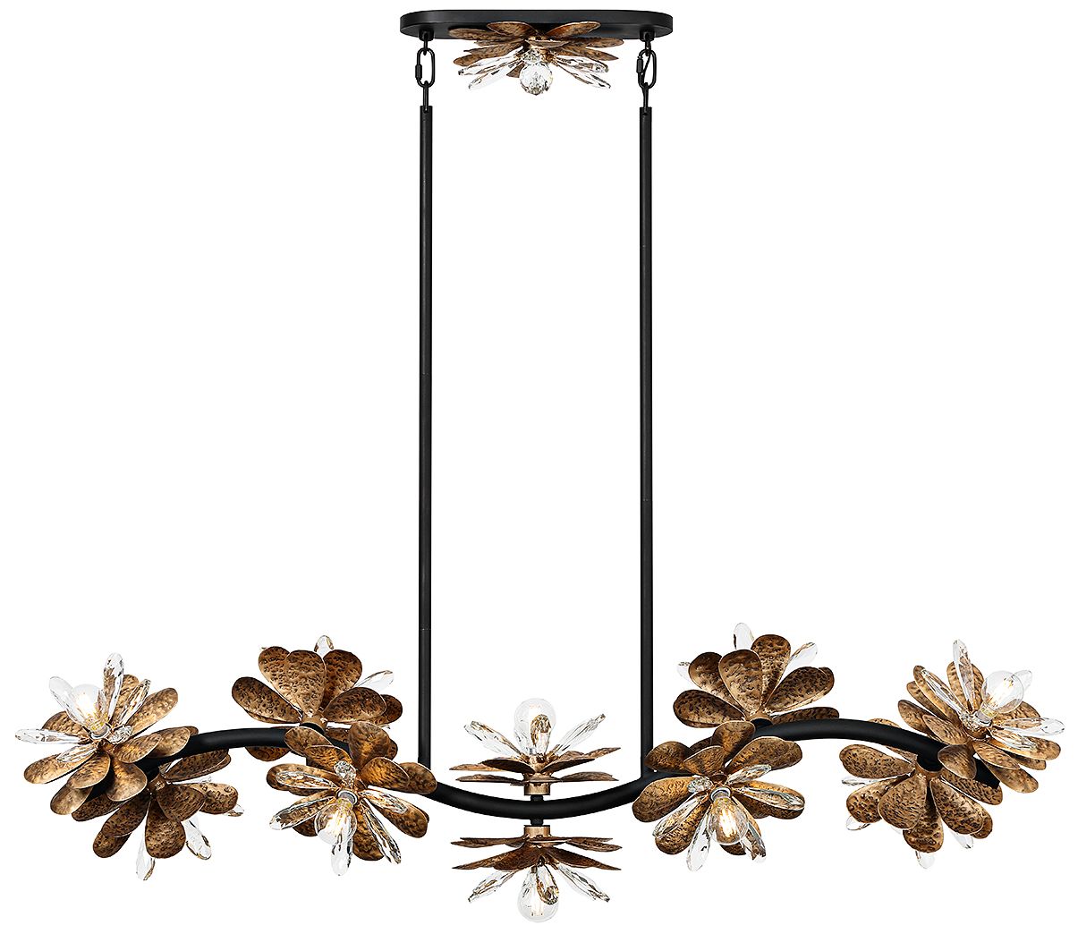 Image 5 Giselle 10-Light Linear Chandelier in Delphine more views