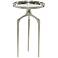 Giselle 13 1/4"W Polished Silver Tripod Accent Side Table