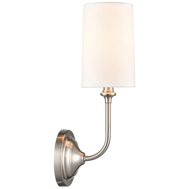 Image 2 Giselle 16" High Brushed Satin Nickel Wall Sconce