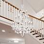 Giselle 21 Lt Chrome Chandelier Clear