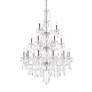 Giselle 21 Lt Chrome Chandelier Clear