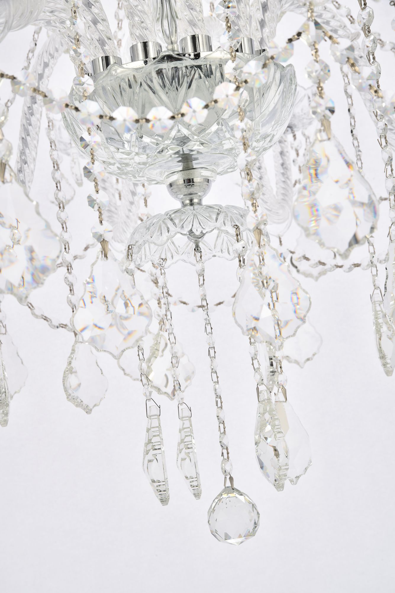 Giselle 21 Lt Chrome Chandelier Clear