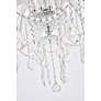 Giselle 21 Lt Chrome Chandelier Clear