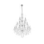 Giselle 21 Lt Chrome Chandelier Clear
