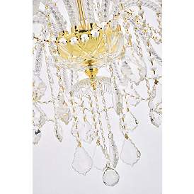 Image5 of Giselle 21 Lt Gold Chandelier Clear more views