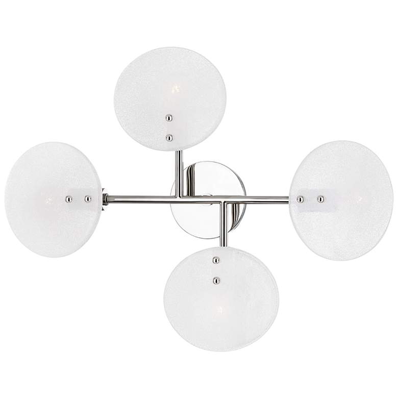 Giselle 23.5&quot; High 4-Light Polished Nickel LED Wall Sconce