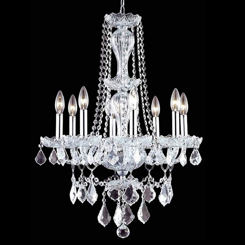 Image 1 Giselle Collection 21 inch Wide Chrome 5-Light Chandelier