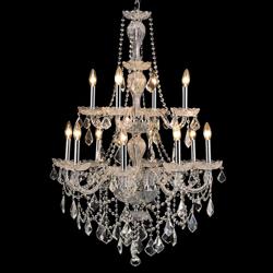 Giselle Collection 28" Wide Chrome 12-Light Chandelier