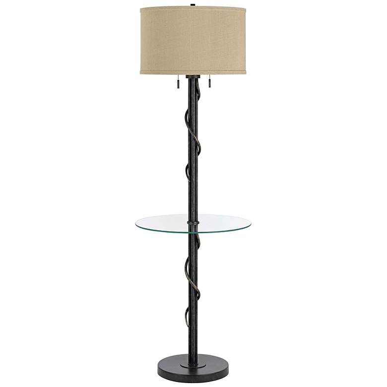 Image 1 Gitano Dark Iron Floor Lamp With End Table
