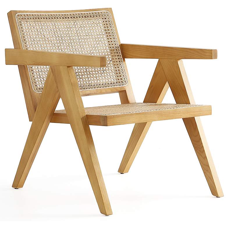 Image 7 Giverny Cane and Matte Nature Wood Dining Chairs Set of 4 more views
