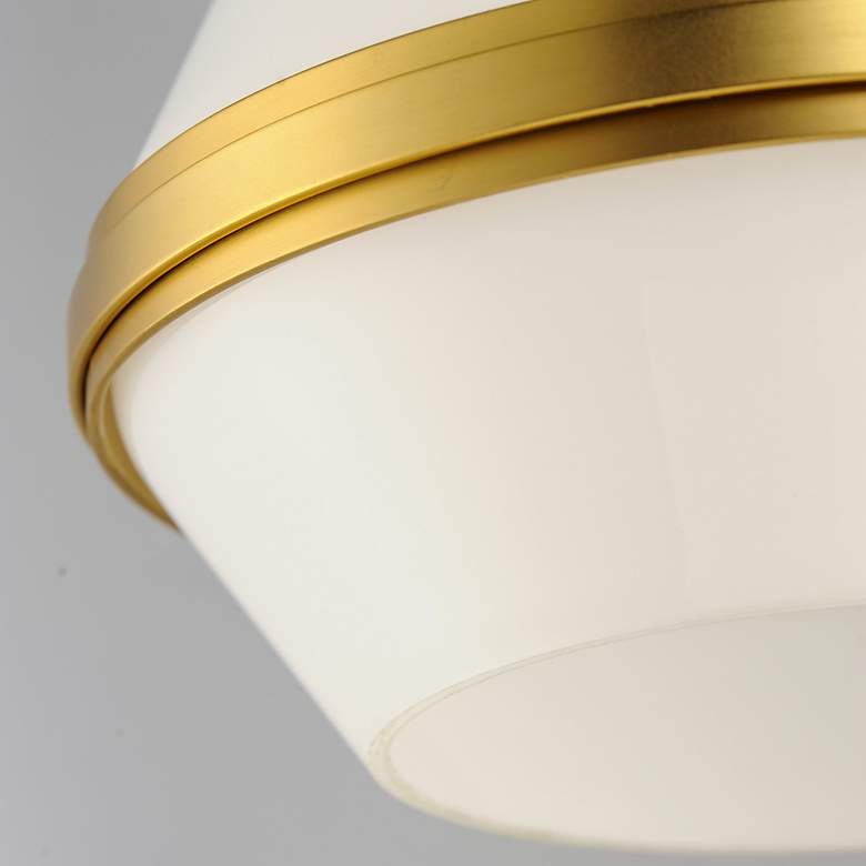 Image 7 Giza 1-Light 11.25" Wide Satin Brass Pendant Light more views