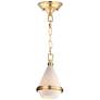 Giza 1-Light 5" Wide Satin Brass Pendant Light