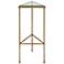 Giza Gold Iron with Glass Drink Table