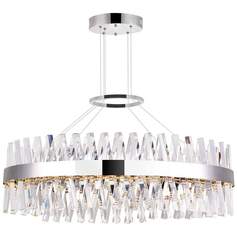 Image 1 Glace LED Chandelier With Chrome Finish