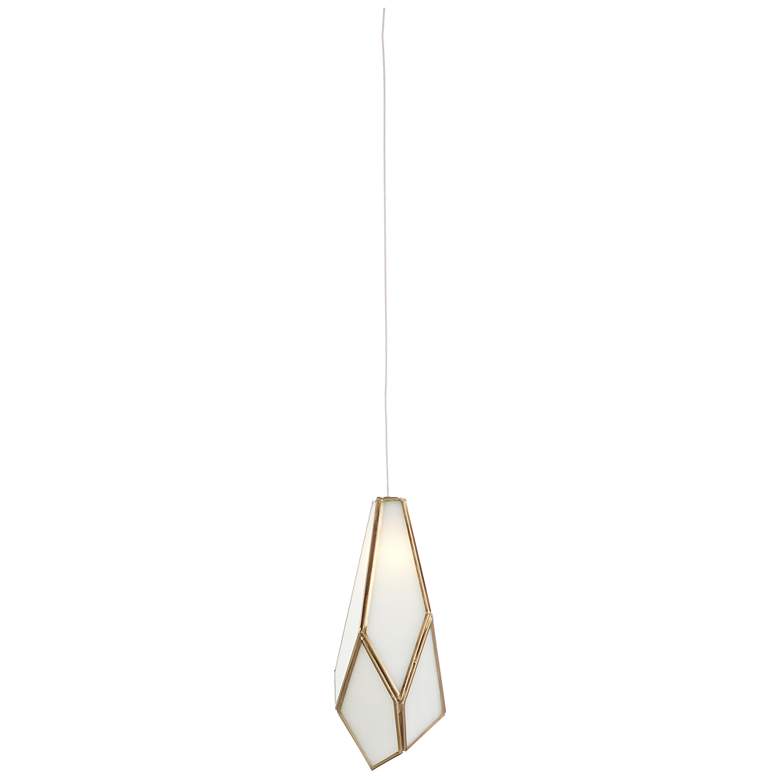 Image 1 Glace White 1-Light Multi-Drop Pendant