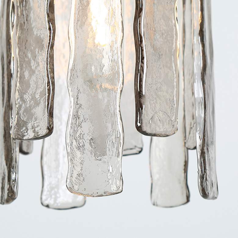 Image 5 Glacia 7.9" Wide Smoky 1-Light Glass Pendant Light more views