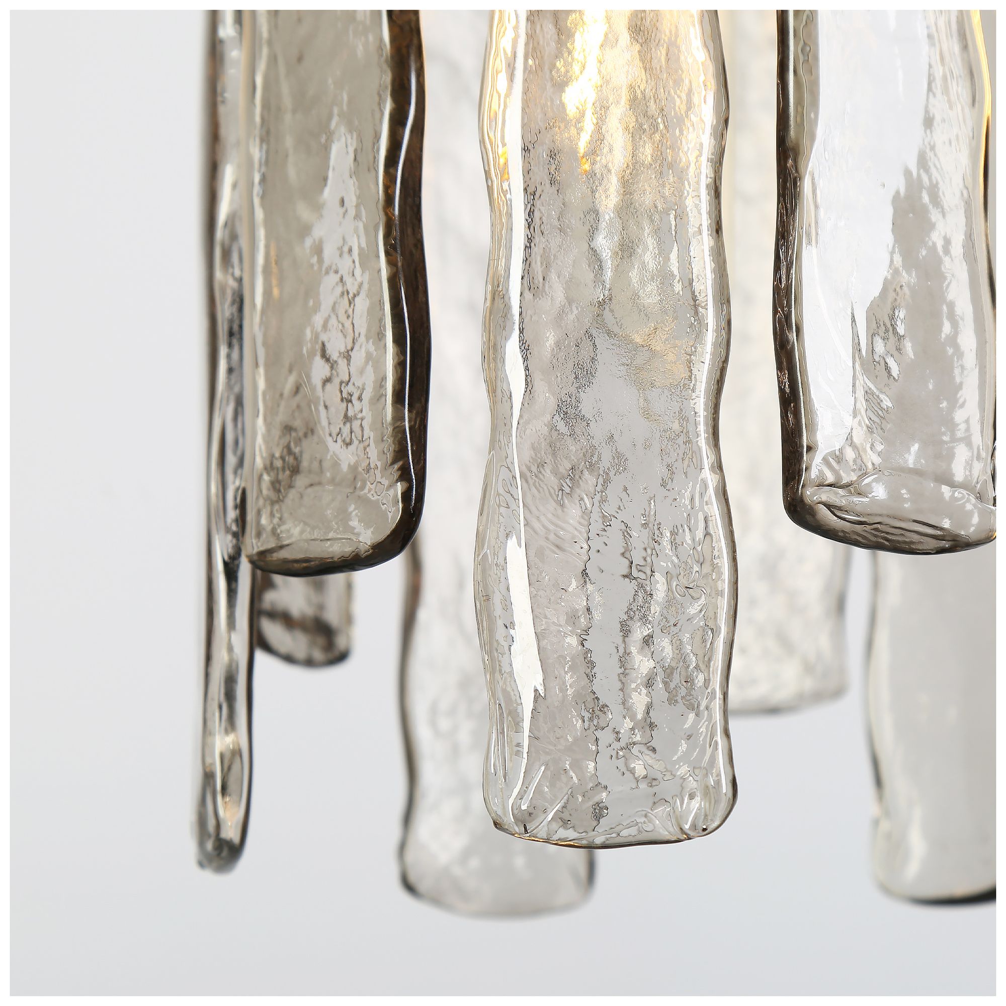 Image 4 Glacia Modern 59" Wide 5-Light Smoky Glass Island Chandelier more views