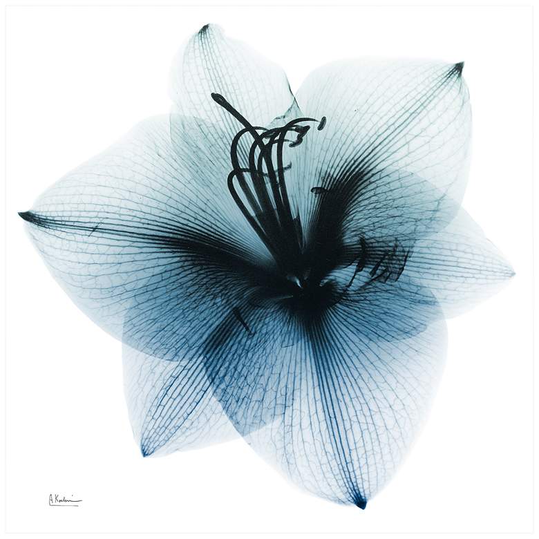 Image 3 Glacial Amaryllis 38" Square Tempered Glass Graphic Wall Art