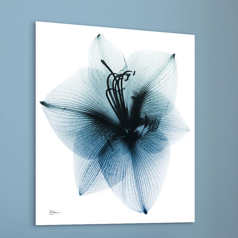 Image 2 Glacial Amaryllis 38 inch Square Tempered Glass Graphic Wall Art
