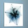 Glacial Amaryllis 38" Square Tempered Glass Graphic Wall Art in scene