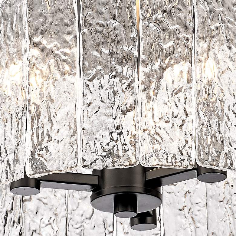 Image 5 Glacier 12 1/2" Wide Matte Black 3-Light Ceiling Light more views