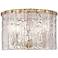 Glacier 12 1/2" Wide Modern Gold 3-Light Ceiling Light