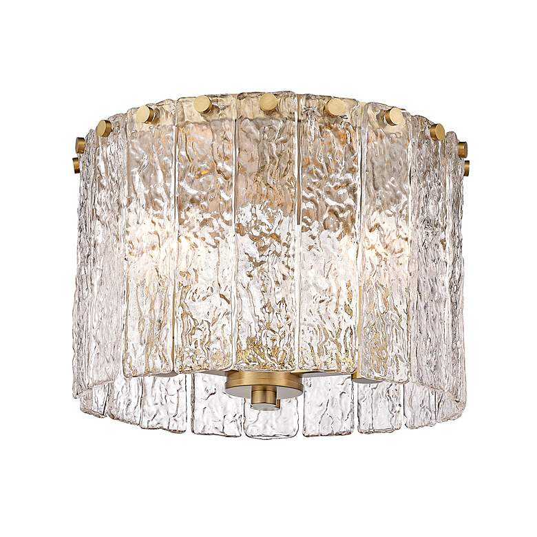 Image 7 Glacier 12 1/2" Wide Modern Gold 3-Light Ceiling Light more views