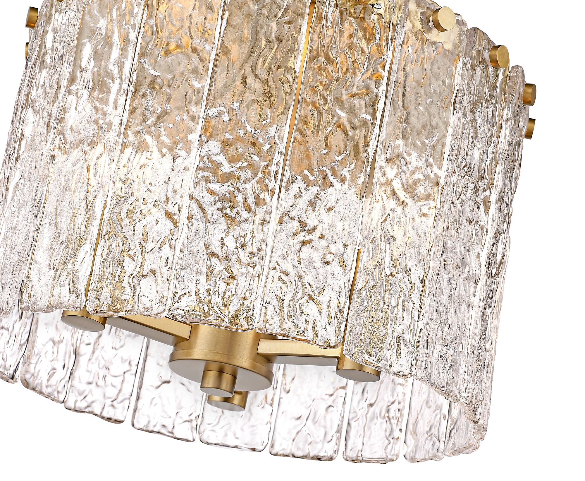 Glacier 12 1/2" Wide Modern Gold 3-Light Ceiling Light in scene