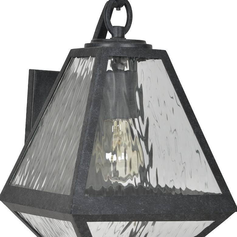 Image 2 Glacier 12 3/4 inch High Matte Black Charcoal Outdoor Wall Light more views