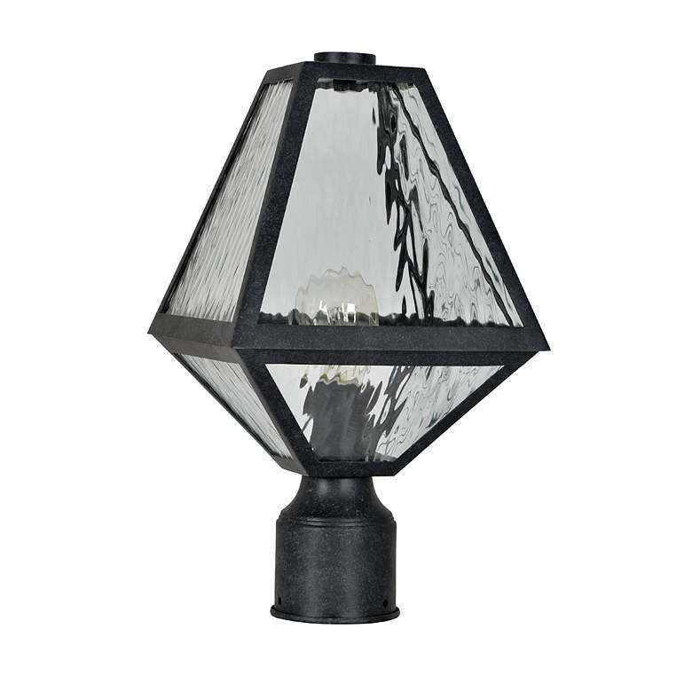 Image 2 Glacier 14 inch High Matte Black Charcoal Outdoor Post Light more views