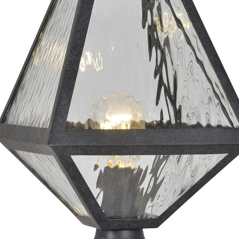 Image 4 Glacier 14" High Matte Black Charcoal Outdoor Post Light more views