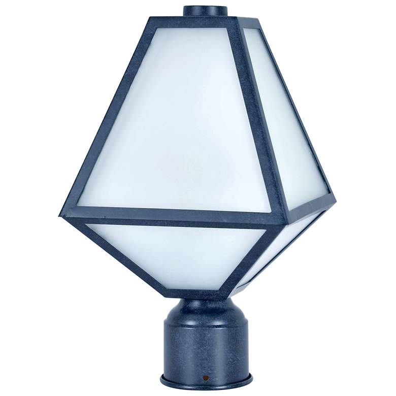 Image 1 Glacier 14 inch High Smoky Black Charcoal Outdoor Post Light