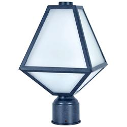 Glacier 14" High Smoky Black Charcoal Outdoor Post Light