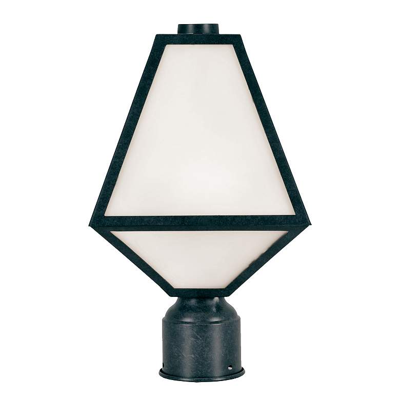 Image 2 Glacier 14" High Smoky Black Charcoal Outdoor Post Light more views