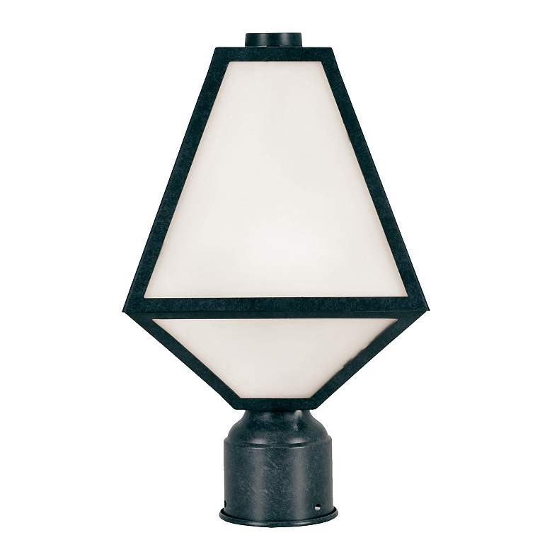 Image 2 Glacier 14 inch High Smoky Black Charcoal Outdoor Post Light more views