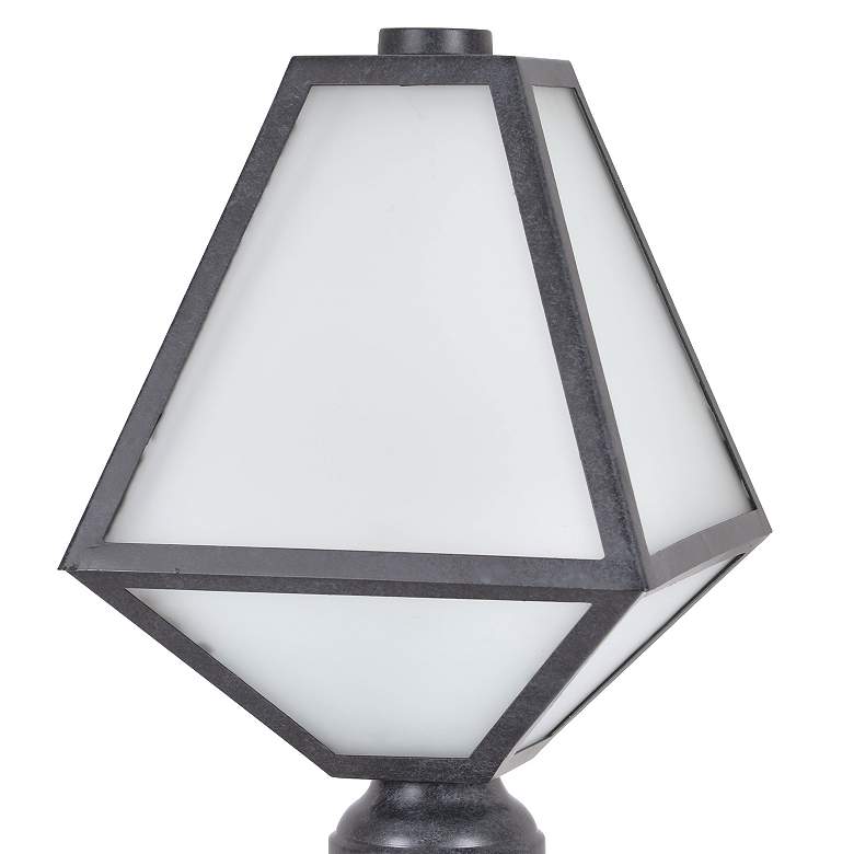Image 3 Glacier 14" High Smoky Black Charcoal Outdoor Post Light more views