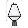 5_Glacier 14" High Smoky Black Charcoal Outdoor Post Light more views