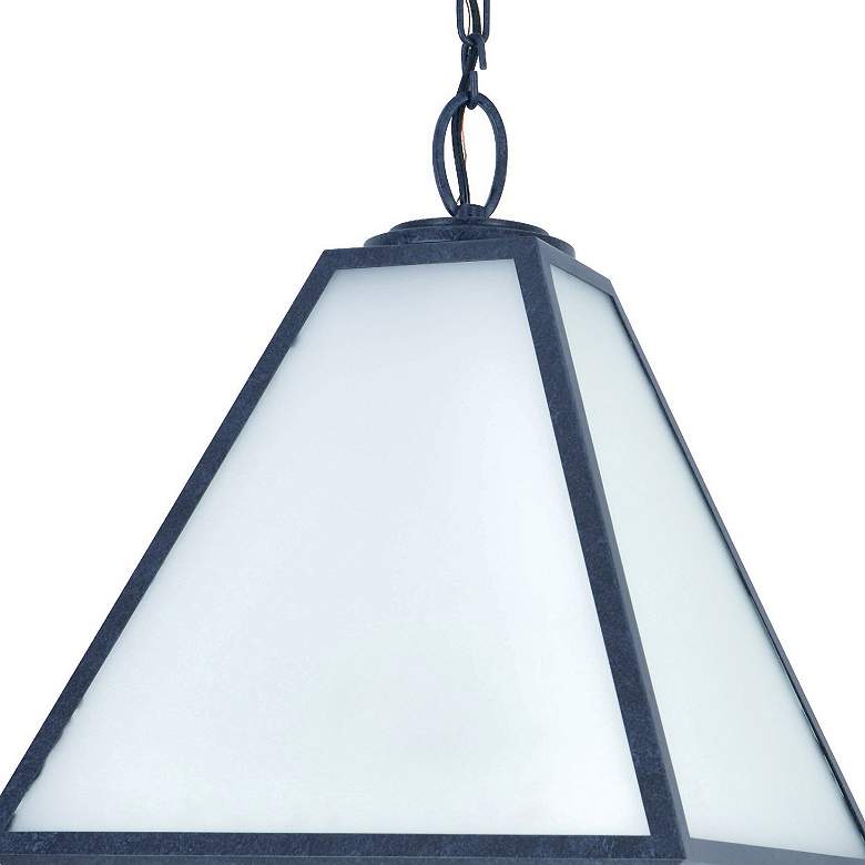 Image 5 Glacier 14" Wide Black Charcoal Indoor-Outdoor Pendant Light more views