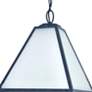 5_Glacier 14" Wide Black Charcoal Indoor-Outdoor Pendant Light more views