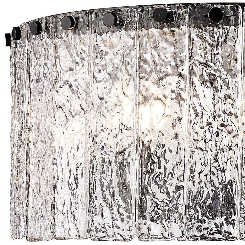 Image 4 Glacier 16 3/4" Wide Matte Black 5-Light Ceiling Light more views